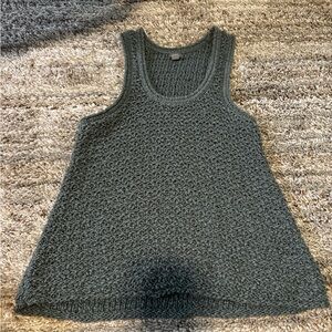 aerie Olive Green Crochet Tank Top